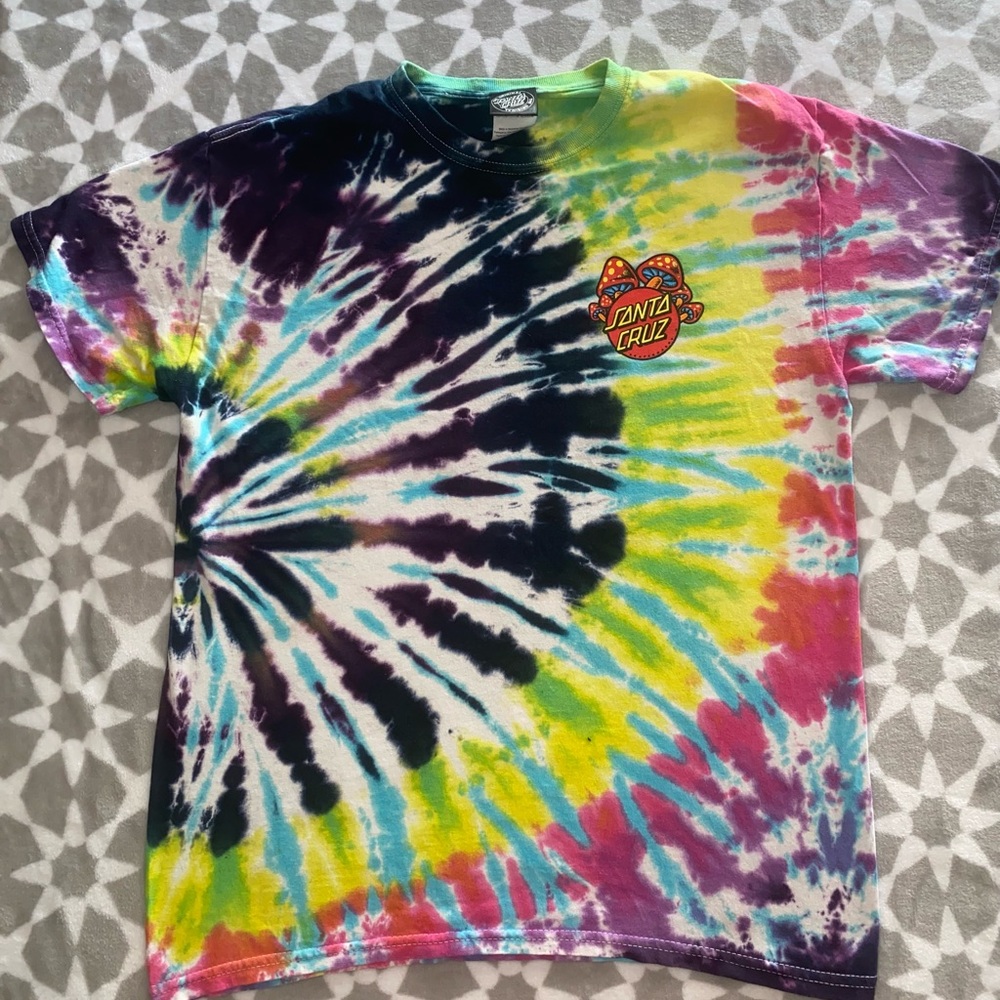 Santa Cruz Mushroom Tie-Dye Tee